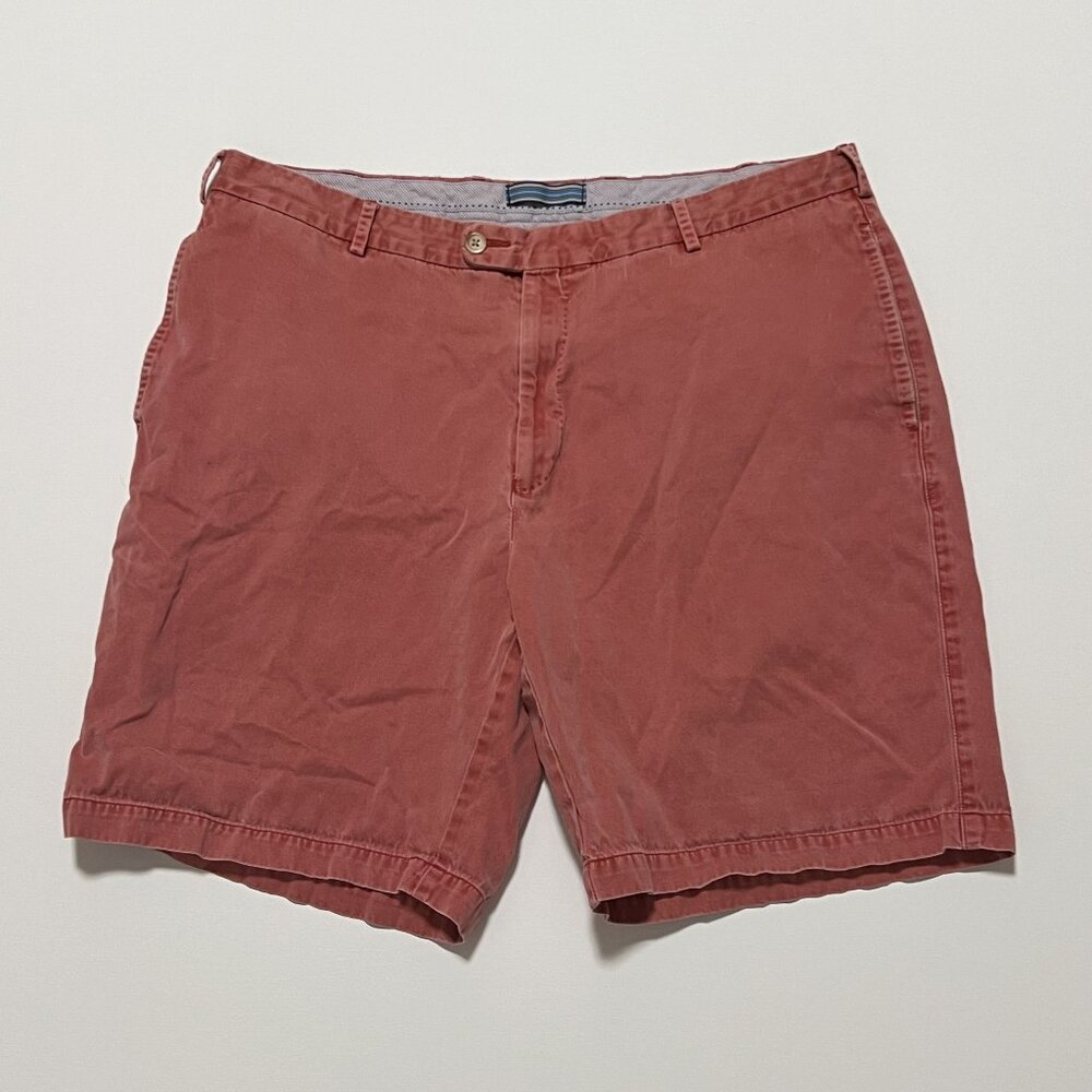Peter Millar Shorts Causal Preppy Chino Flat Front Summer Salmon Men's size 38